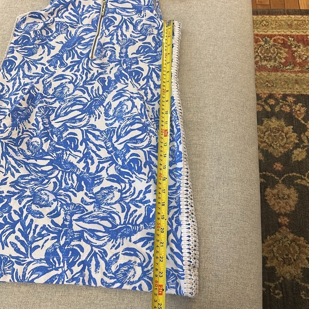 Lilly Pulitzer Classic Blue and White Lobster Skipper Dress Women's Size XS - Picture 10 of 12